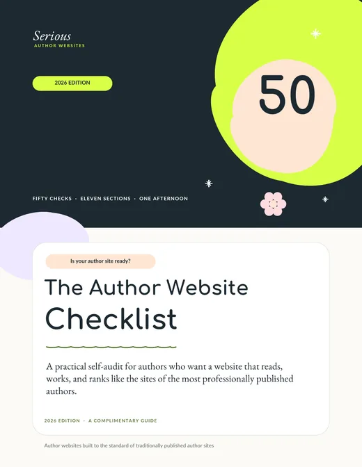 Cover of The Author Website Checklist, 2026 edition